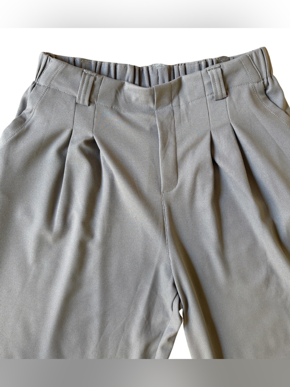 Halara Flex High Waisted Waffle Wide Leg Work Pants Grey M 8-10 - Picture 3 of 5